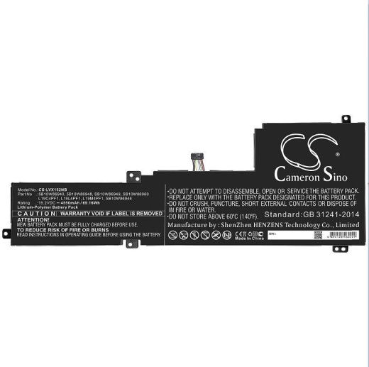 Аккумулятор CameronSino CS-LVX152NB для ноутбука Lenovo IdeaPad 5 15, 15.2В, 4550 мАч, 69.16 Вт, Li-Polymer, черный