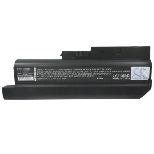 Аккумулятор CameronSino CS-IBT60HB для ноутбука IBM ThinkPad R60, ThinkPad R60 9455, 10.8В, 6600 мАч, Li-ion, черный