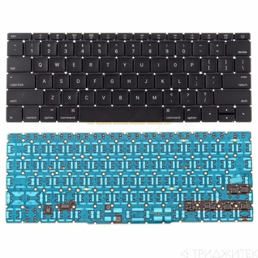 Клавиатура для ноутбука Apple MacBook Pro Retina 13 A1708, Late 2016 Mid 2017, прямой Enter Rus