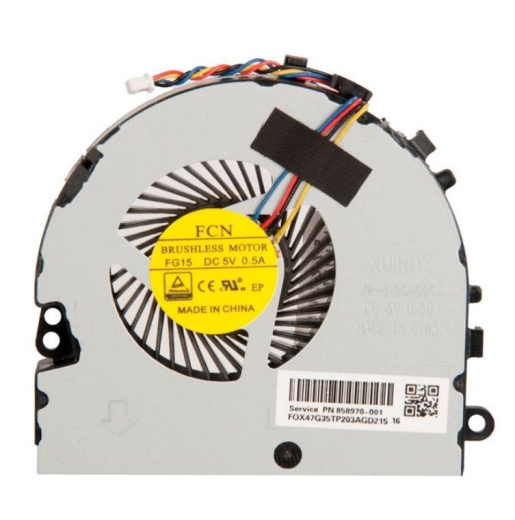 Вентилятор (кулер) для ноутбука HP Pavilion 15-DA, 15-DB, 15-DR, 15Q-DX, 15T-DS, C129, C130 Ver-1