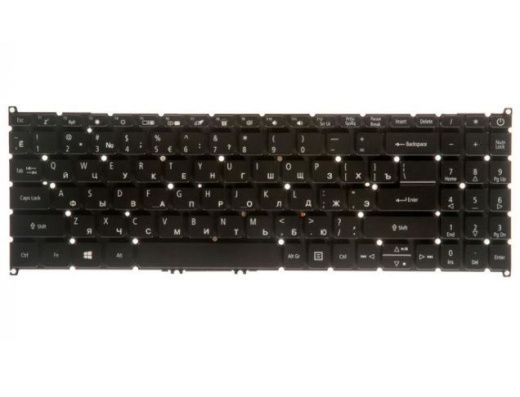 Клавиатура для ноутбука Acer Aspire A515-52, A515-52G, Aspire 5 A515-43 черная с подсветкой