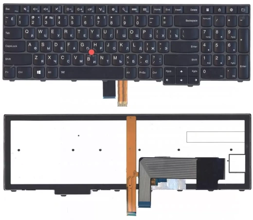Клавиатура для ноутбука Lenovo ThinkPad Edge E531, E540 чёрная с подсветкой