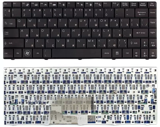 Клавиатура для ноутбука MSI X-Slim X300 X320 X340 X400 U210 EX460 U250, черная