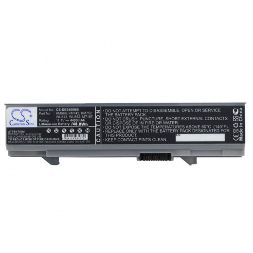 Аккумулятор CameronSino CS-DE5400NB для ноутбука Dell Latitude E5400, 11.1В, 4400 мАч, 48.84 Вт, Li-ion, черный