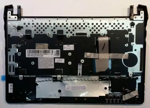 Клавиатура для ноутбука Samsung N230 черная, верхняя панель в сборе