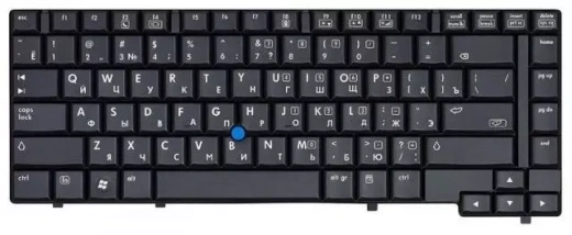 Клавиатура для HP Compaq 6910/6910p point stick, RU, Black