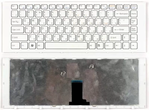 Клавиатура для ноутбука Sony Vaio VPC-EG VPC-EK белая