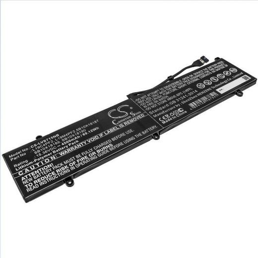 Аккумулятор CameronSino CS-LVS715NB для ноутбука Lenovo Yoga Slim 7 15, Yoga Slim 7-15IMH05, 15.36В, 4500 мАч, 69.12 Вт, Li-Polymer, черный