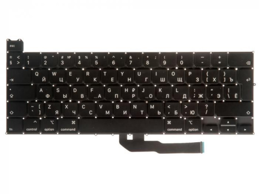 Клавиатура Apple Macbook Pro 13" A2251, Black, Big Enter, RU