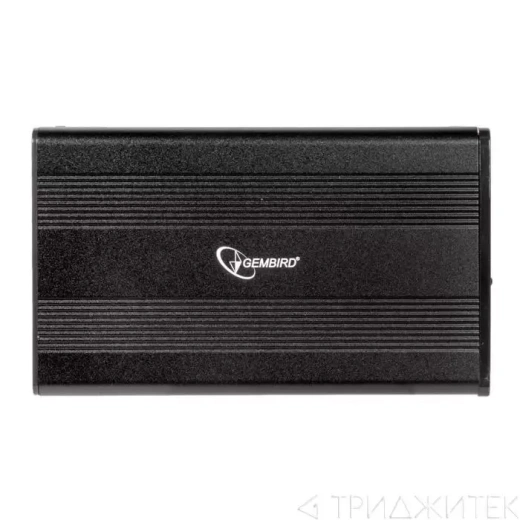Бокс для жесткого диска 2.5" Gembird EE2-U2S-5-S, черный, USB 2.0, SATA, металл