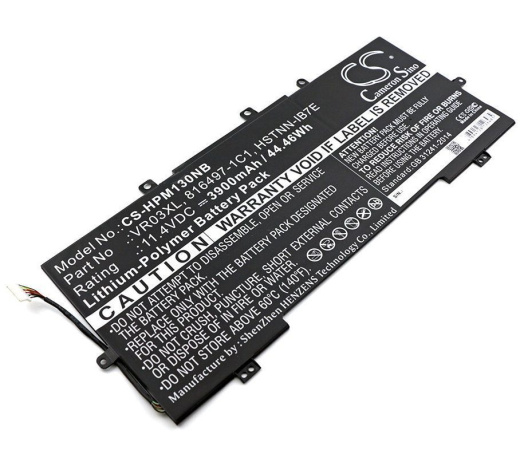 Аккумулятор CameronSino CS-HPM130NB для ноутбука HP ENVY 13-D000 SERIES, Envy 13-D000NE, 11.4В, 3900 мАч, 44.46 Вт, Li-Polymer, черный