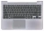 Клавиатура для ноутбука Samsung 535U4C, NP535U4C, 535U4C-S02, top panel gray