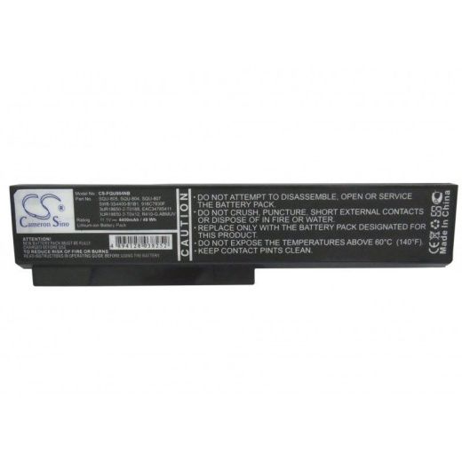 Аккумулятор CameronSino CS-FQU804NB для ноутбука Quanta DW8, EAA-89, SW8, TW8, 11.1В, 4400 мАч, Li-ion, черный