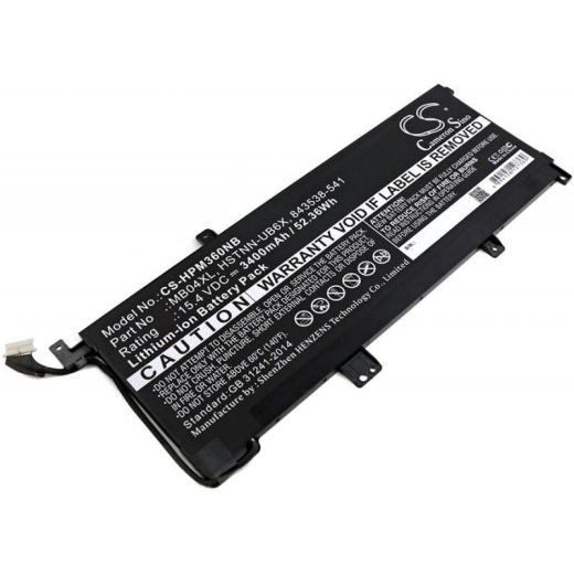 Аккумулятор CameronSino CS-HPM360NB для ноутбука HP Envy 15-aq004ur x360, 15.4В, 3400 мАч, 52.36 Вт, Li-ion, черный