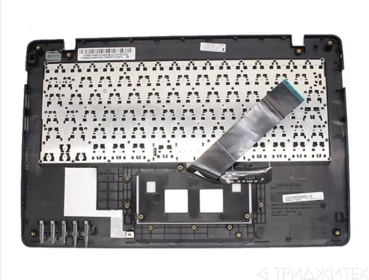 Клавиатура для ноутбука Asus F200CA, F200LA, F200MA, X200CA, X200LA, X200MA черная, верхняя панель в сборе