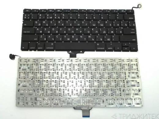 Клавиатура для ноутбука Apple Macbook 13" A1278, черная, б.у.