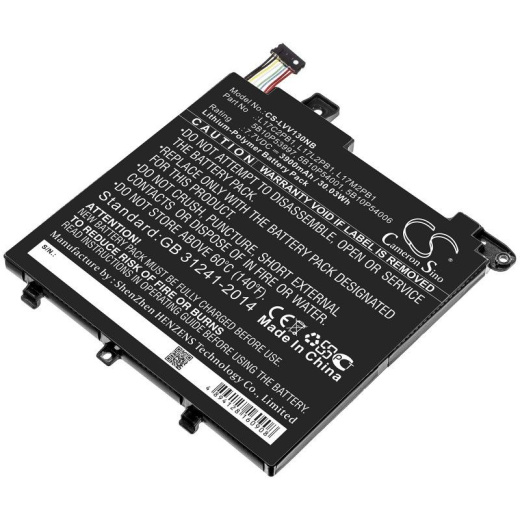 Аккумулятор CameronSino CS-LVV130NB для ноутбука Lenovo v130-14igm 81hm, 7.7В, 3900 мАч, 30.03 Вт, Li-Polymer, черный
