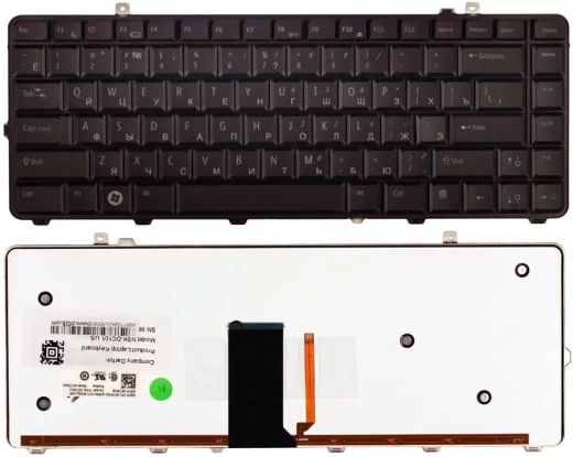 Клавиатура для ноутбука Dell Studio 15, 1555, 1557, 1558 c подсветкой