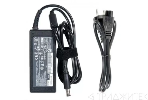 Блок питания (зарядное) для ноутбука HP Compaq nx6120, Pavilion dv5, dv7, Presario CQ40, CQ50, Mini-Note 2133, 2140, 3.5A 18.5 В, 3.5 А, 65 Вт, 7.4x5.0