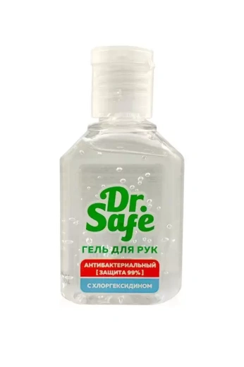 Антибактериальный гель для рук Dr.Safe, 60мл (xлоргексидин)