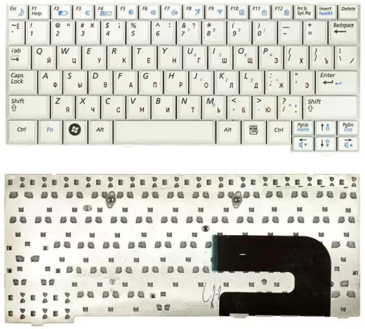 Клавиатура для ноутбука Samsung NC10, N110, N130, N140, белая