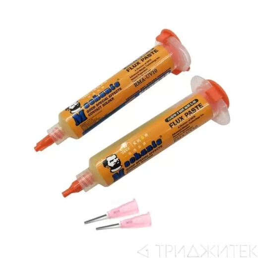 Флюс-паста Mechanic RMA-UV10, 10 г. (безгалогеновый)