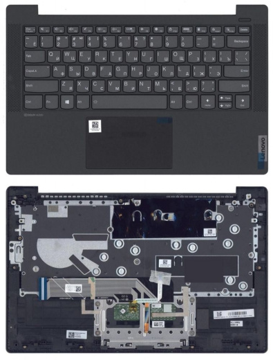 Клавиатура для ноутбука Lenovo Ideapad 5-14IIL05 топкейс черный