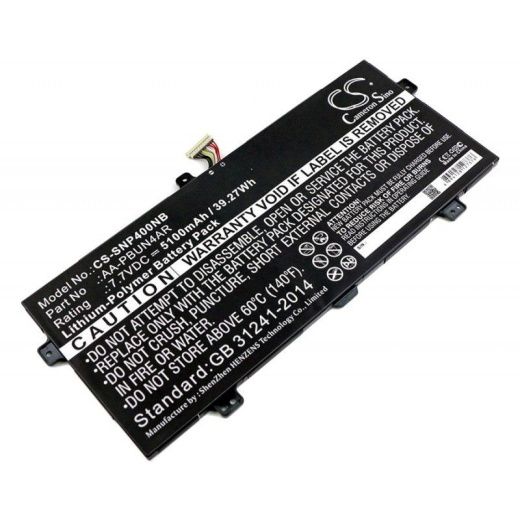 Аккумулятор CameronSino CS-SNP400NB для ноутбука Samsung 900X5L, 900X5L-K01, 7.7В, 5100 мАч, 39.27 Вт, Li-Polymer, черный