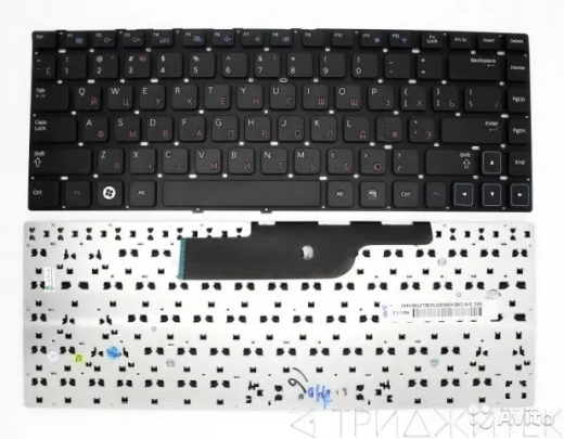 Клавиатура для ноутбука Samsung NP700E4C чёрная