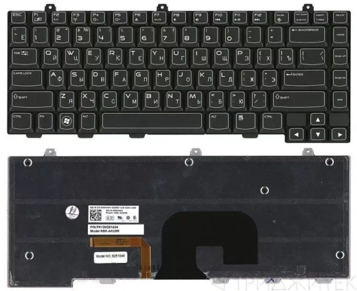 Клавиатура для ноутбука Dell Alienware M14X черная
