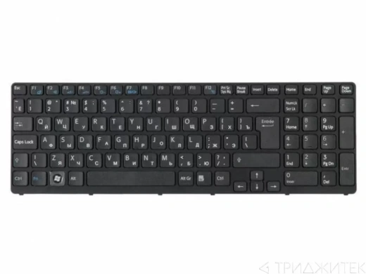 Клавиатура для ноутбука Sony Vaio SVE1711, SVE1711Z1R, SVE1711V1R, SVE1711S9R, SVE1711T1R, SVE1711Q1R, SVE1711G1R, SVE1711G1RB, SVE1711Q1RB, SVE1711S9RB, SVE1711T1RB, SVE1711V1RB, SVE1711Z1RB, вертикальный Enter
