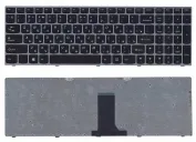 Клавиатура для ноутбука Lenovo IdeaPad B5400, M5400 with silver frame