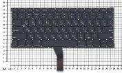 Клавиатура для ноутбука Apple MacBook A1369, A1466, черная, плоский Enter, с подсветкой