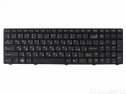 Клавиатура для ноутбука Lenovo IdeaPad Z560, Z560A, Z565A, G570, G570A, G570AH, G570G, G570GL, G575, G575A, G575G, G770, G780, черная с рамкой, горизонтальный Enter