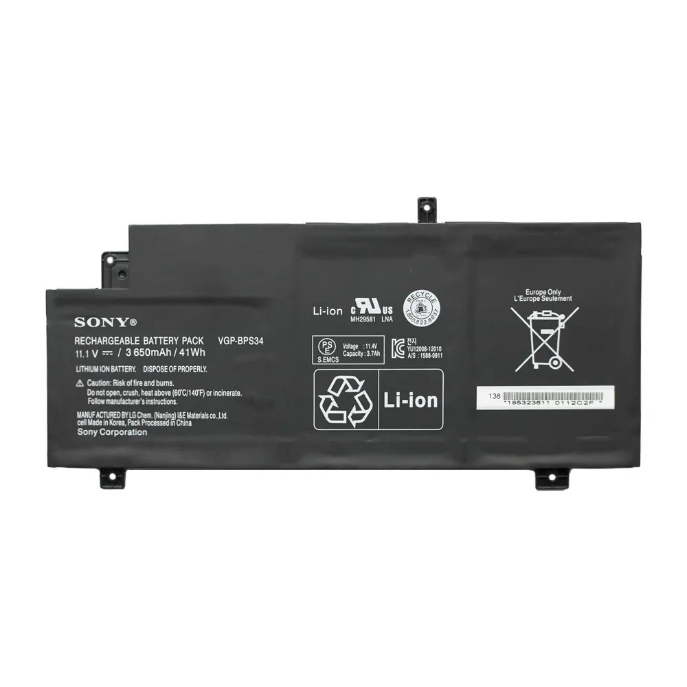 Аккумулятор, батарея VGP-BPS34