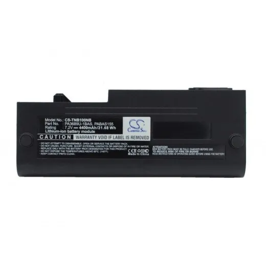 Аккумулятор CameronSino CS-TNB100NB для ноутбука Toshiba NB100, NB100H, 7.2В, 4400 мАч, Li-ion, черный
